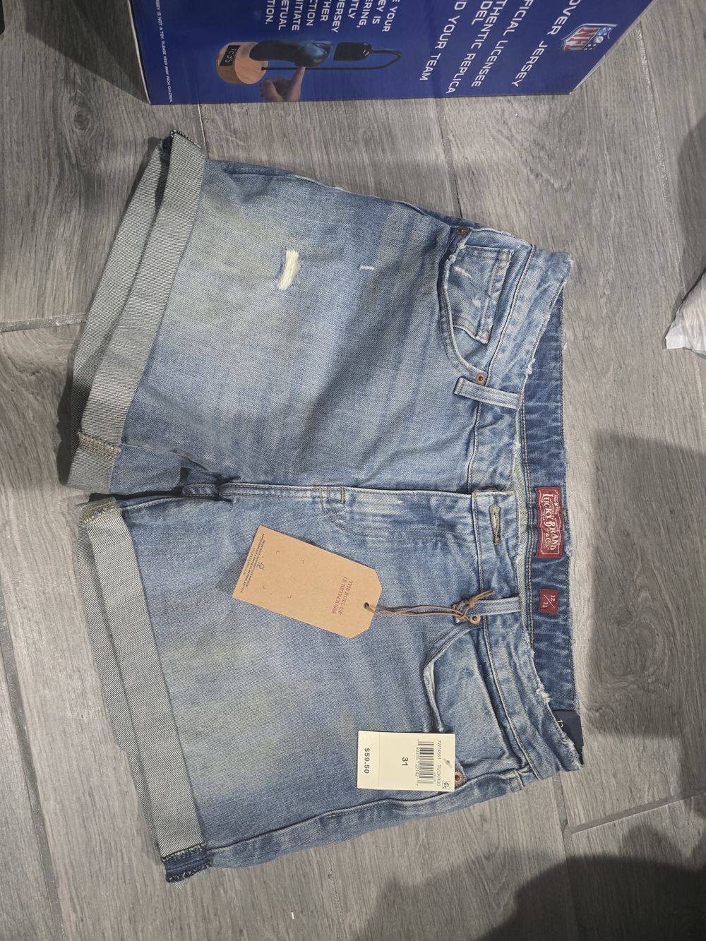 Lucky Brand Light Blue Rolled-Hem Women's Denim Shorts